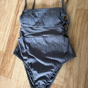 Gray Women's One Piece Swimsuit